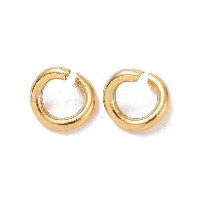 Ion Plating(IP) 304 Stainless Steel Open Jump Rings X-STAS-R091-01G-B-1