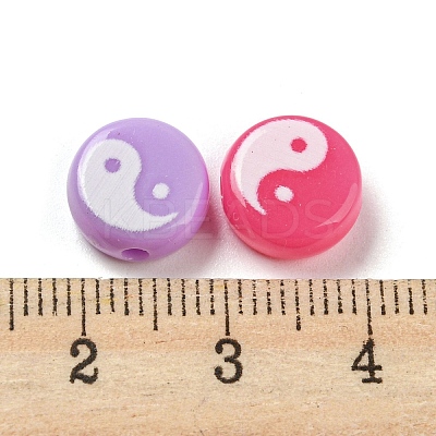 Opaque Acrylic Beads SACR-P028-01B-02-1