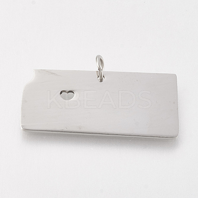 Tarnish Resistant 201 Stainless Steel Pendants STAS-T038-76-1