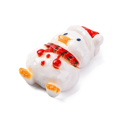Christmas Duck Theme Opaque Resin Cabochons RESI-Q010-03D-1