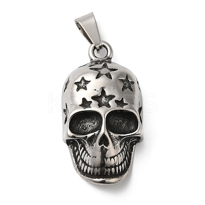 304 Stainless Steel Pendants STAS-Z045-03A-AS-1