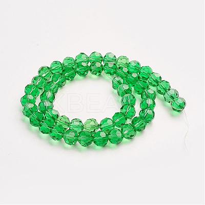 Imitation Austrian Crystal Bead Strands G-M181-8mm-15A-1