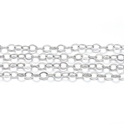 Tarnish Resistant 304 Stainless Steel Cable Chains CHS-H022-01P-10M-1
