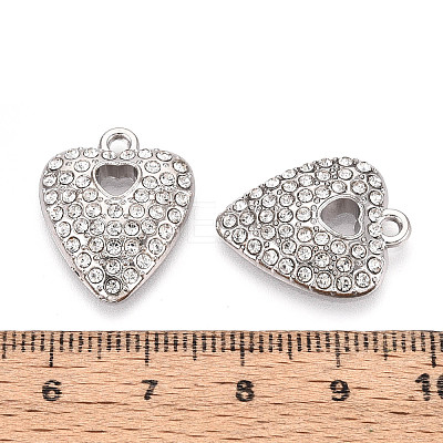 Alloy Rhinestone Pendants FIND-N008-12P-01-1