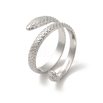 Non-Tarnish 304 Stainless Steel Cuff Rings for Women LS-RJEW-G291-02P-1