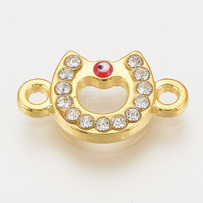Alloy Rhinestone Links connectors X-ALRI-S170-30G-1