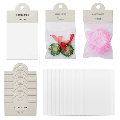 100Pcs Rectangle Clear Polypropylene Cellophane Bags CDIS-TA0001-39-1