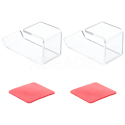 2Pcs Acrylic Headphone Holder Sets ODIS-WH0011-49-1