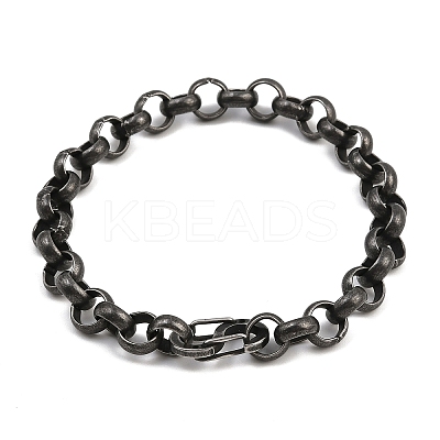 316 Surgical Stainless Steel Chain Bracelets BJEW-C125-15AS-1