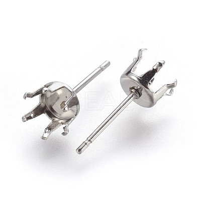 Tarnish Resistant 304 Stainless Steel Stud Earring Findings STAS-P221-20A-P-1