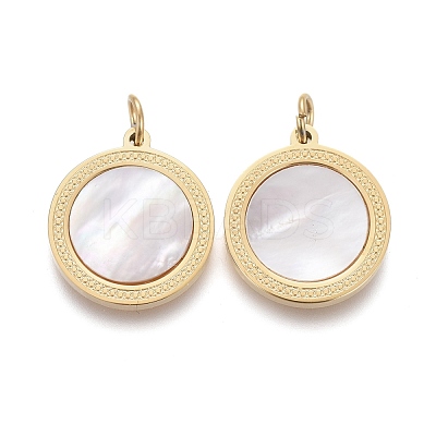 Natural Shell Pendants STAS-H100-04G-1