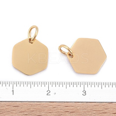 Ion Plating(IP) 304 Stainless Steel Stamping Blank Tag Charms LS-STAS-I311-24G-1