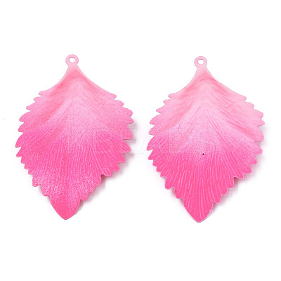 Spray Painted Iron Big Pendants IFIN-N008-034D-1
