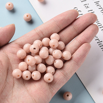 Opaque Acrylic Beads MACR-S370-C10mm-34-1