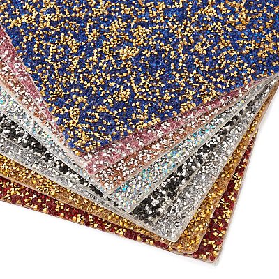 Hot Melting Glass Rhinestone Glue Sheets X-DIY-TAC0184-40B-1