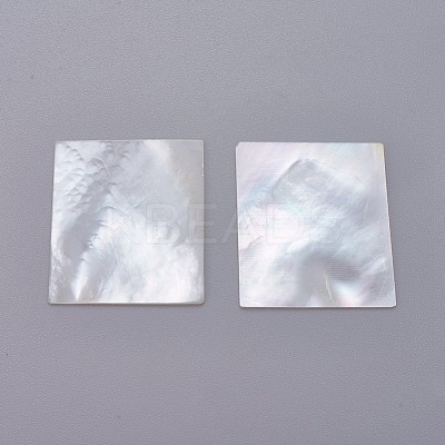 Natural White Shell Mother of Pearl Shell Cabochons SHEL-P076-05A-1