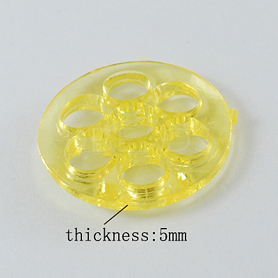 Transparent Acrylic Pendants TACR-R10-M-1