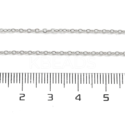 Non-Tarnish 304 Stainless Steel Cable Chains Necklace for Men Women NJEW-N050-A02-S15-1