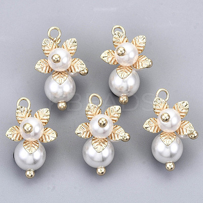 ABS Plastic Imitation Pearl Pendants X-KK-N233-073-NF-1