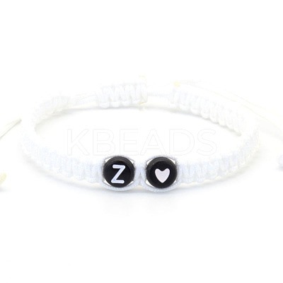 Resin Beads Braided Bead Bracelets FS-WG7326D-26-1