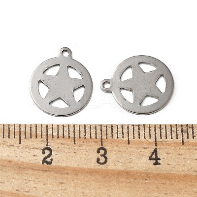 201 Stainless Steel Pendants STAS-I330-042P-1
