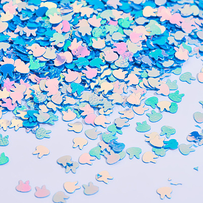 Shining Bunny Nail Art Glitter Manicure Sequins LS-MRMJ-T018-01D-1
