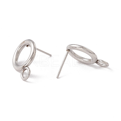 Non-Tarnish 304 Stainless Steel Stud Earring Findings STAS-P308-02A-P-1
