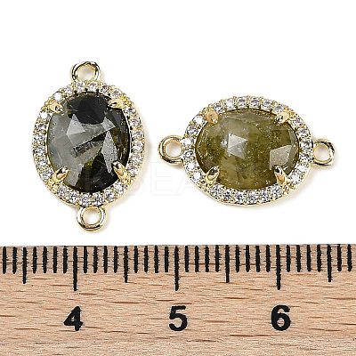 Natural Prehnite Faceted Oval Links G-B126-05G-07-1