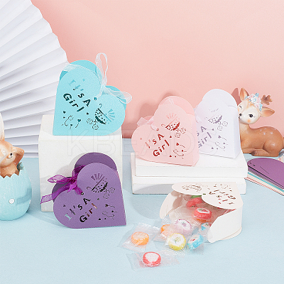 30Pcs 5 Colors Paper Candy Boxes CON-PH0002-32-1