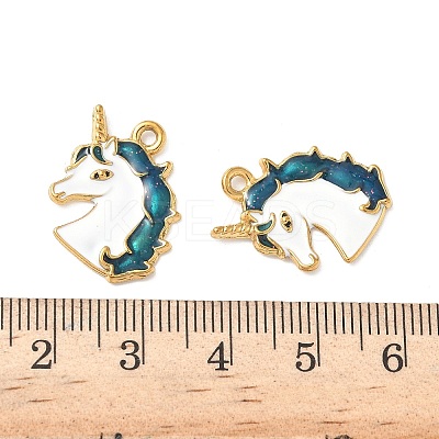304 Stainless Steel Enamel Pendants STAS-I346-08G-01-1