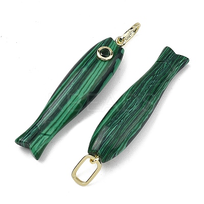 Synthetic Malachite Carved Pendants GG-CBA8D06-01G-04-1