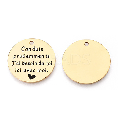 201 Stainless Steel Pendants LS-STAS-T064-37G-25-1