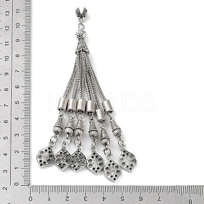 Tibetan Style Alloy Curb Chain Tassel Big Pendants LS-FIND-K013-01AS-09-1