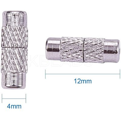 Column Brass Screw Clasps KK-PH0034-32-1