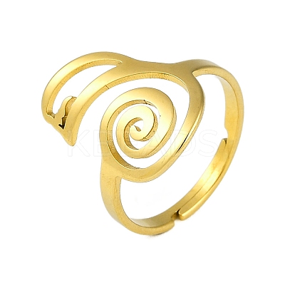 201 Stainless Steel Adjustable Rings for Women LS-RJEW-M008-02G-1