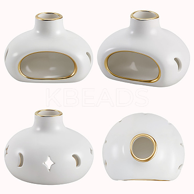 Porcelain Palo Santo Holder Burner AJEW-WH20018-74B-1