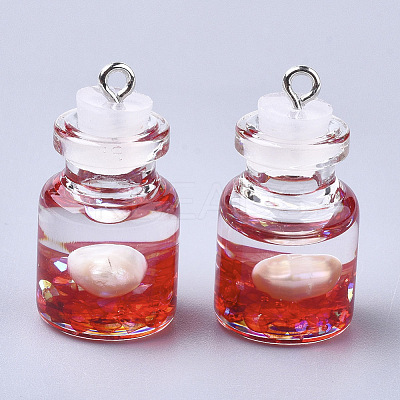 Glass Bottle Pendants LS-GLAA-T001-03C-1