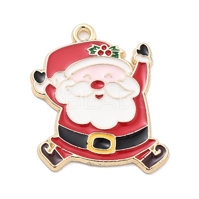 Christmas Theme Alloy Enamel Pendants ENAM-D060-04H-1