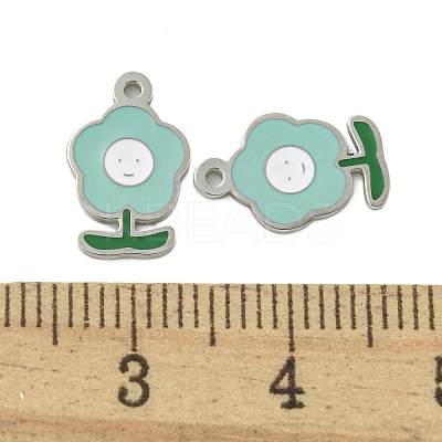304 Stainless Steel Charms STAS-L022-435P-04-1