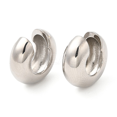 Rack Plating Brass Cuff Earrings for Women EJEW-Q770-23P-1