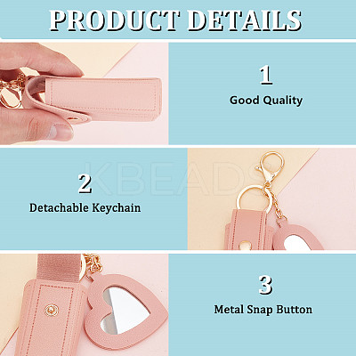 3Pcs 3 Colors PU Leather Lipstick Storage Bags HJEW-WR0001-08A-1