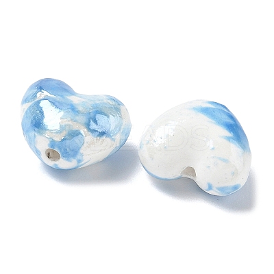 Glazed Porcelain Beads PORC-K003-04C-1