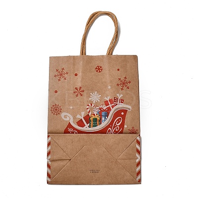 Christmas Theme Rectangle Paper Bags LS-CARB-F011-01D-1