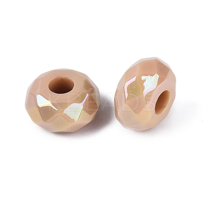 Opaque Acrylic European Beads OACR-E033-23M-1