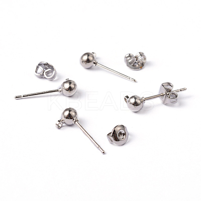 Brass Post Earring Findings EC593-1