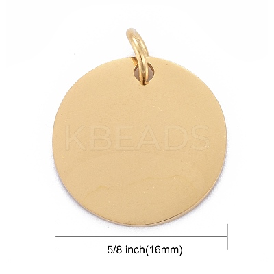 201 Stainless Steel Pendants STAS-S105-T637-2-16-1