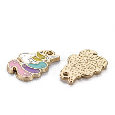 Alloy Enamel Pendants ENAM-N055-012B-NR-1