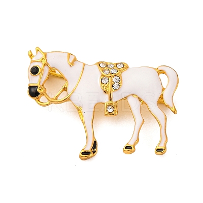 Zinc Alloy Crystal Rhinestone Brooch LS-JEWB-U010-04G-04-1