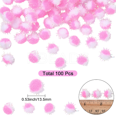 100Pcs Polyester Pom Pom Ball DIY-SC0031-43A-1