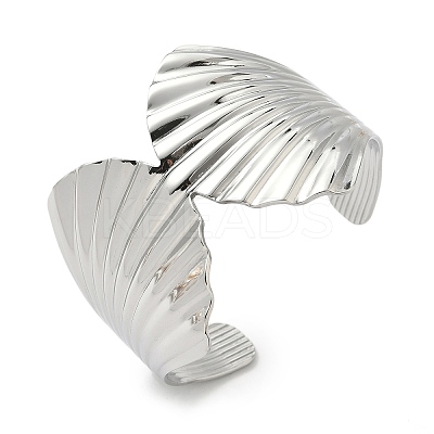 304 Stainless Steel Cuff Bangles for Women BJEW-G750-01P-1